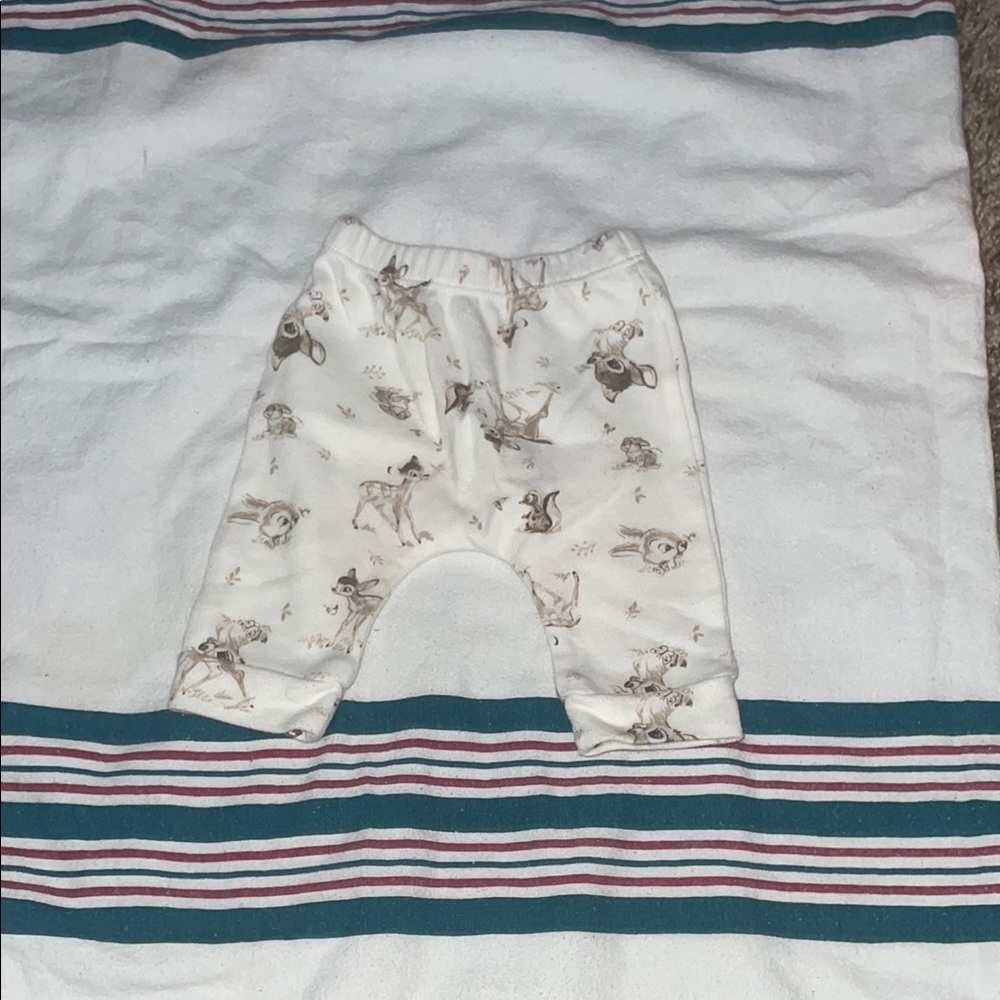 Disney White and Brown Diaper Covers with Teddy Bear Print